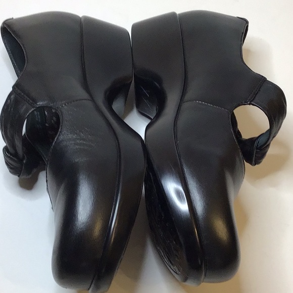 DANSKO MARY JANE WOMEN’S BLACK LEATHER CLOGS SHOES SZ 38 - Picture 9 of 15